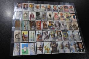 lot 106 image: Vintage English Tobacco Trading Card Lot  50 Cards
