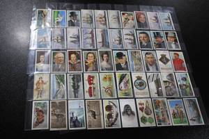 lot 108 image: Vintage English Tobacco Trading Card Lot  50 Cards