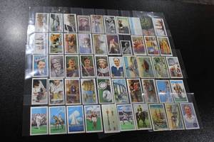 lot 111 image: Vintage English Tobacco Trading Card Lot  50 Cards