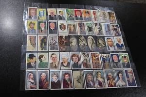 lot 113 image: Vintage English Tobacco Trading Card Lot  50 Cards