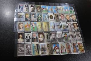 lot 117 image: Vintage English Tobacco Trading Card Lot  50 Cards