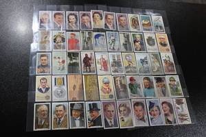 lot 118 image: Vintage English Tobacco Trading Card Lot  50 Cards