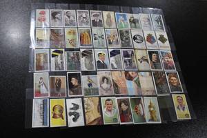 lot 121 image: Vintage English Tobacco Trading Card Lot  50 Cards