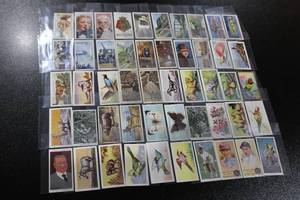 lot 122 image: Vintage English Tobacco Trading Card Lot  50 Cards