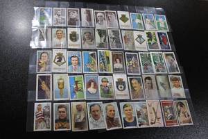 lot 123 image: Vintage English Tobacco Trading Card Lot  50 Cards