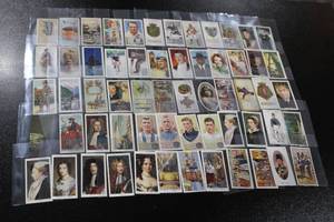 lot 124 image: Vintage English Tobacco Trading Card Lot  60 Cards