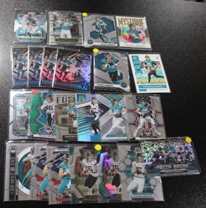 lot 173 image: Trevor Lawrence Football Card Lot  23 Cards w 10 Rookie Cards