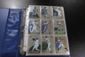 lot 187 image: 1997 Bowmans Best - 1997 Topps Chrome - 1998 Metal Baseball Complete Set In Binder