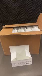 Case of 250 Lunch Boxes 8.75 x 4.25 x 4.25 inches