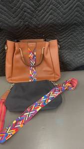 LANY Designer Handbag with Colorful Strap and Small Crossbody Bag