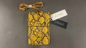 Le Miel PETA-Approved Vegan Snakeskin Pattern Crossbody Bag