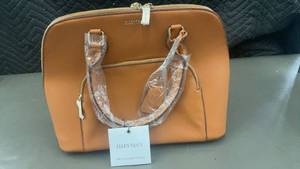Ellen Tracy The Nova Dome Satchel in Tan