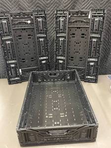 Lot of 3 IFCO Plastic Collapsible Crates Model 6411
