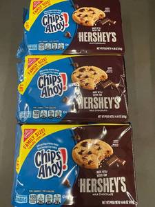 lot 24 image: AZ 2 - Chips Ahoy Hersheys Milk Chocolate Cookies - Family Size, 3 Packs