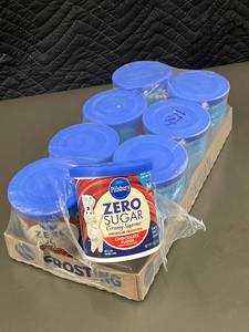 lot 46 image: 2 back - Pillsbury Zero Sugar Chocolate Fudge Frosting 8-Pack