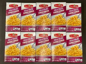 lot 49 image: ID 4 - Box of 10 Our Family Mini Shells Three Cheese Dinner - Packaged