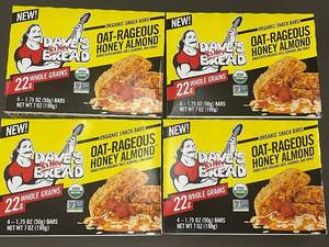 lot 123 image: ID 4 - Daves Killer Bread Organic Oat-Rageous Honey Almond Snack Bars