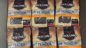 lot 252 image: GA 2 - Lot of 6 Jack Links Extra Tender Teriyaki Beef Steak Strips