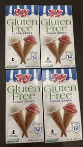 lot 258 image: Trol  - Set of 4 Joy Gluten Free Sugar Cones - 5 oz Each