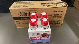 lot 269 image: Trol  - SlimFast High Protein Creamy Chocolate Meal Replacement Shake - 3 Boxes (12 Bottles Total)