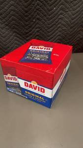 lot 341 image: CA 4 - David Original Salted & Roasted Sunflower Seeds - 24 Pack