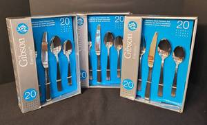 lot 55 image: Three New in Box Sets of Gibson Flatware