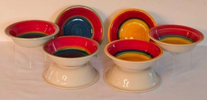 lot 75 image: Richly Hued Royal Norfolk Bowl Set
