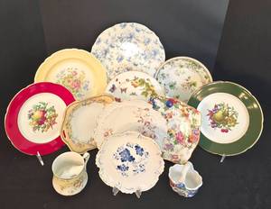 lot 119 image: Large China & Porcelain Plate Grouping & More