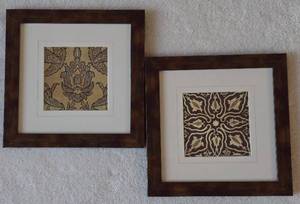 lot 153 image: Pair of Framed and Matted Lithograph Prints