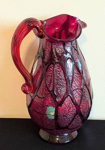 lot 31 image: Signed Murano Art Glass Pitcher