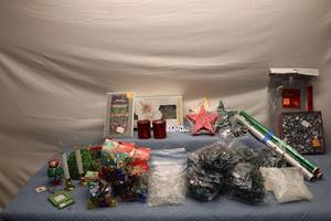 lot 141 image: Holiday Decor Collection Including Ornaments, Candles, and Decorations