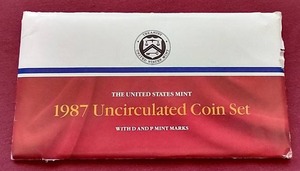 lot 5 image: 1987 U.S. Mint Uncirculated Set