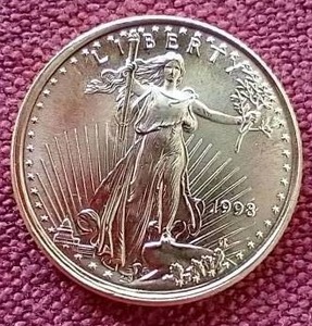 lot 21 image: 1998 110th oz Gold Eagle