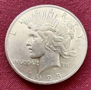 lot 22 image: 1923 Peace Dollar