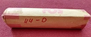 lot 27 image: 1944-D Wheat Penny Roll