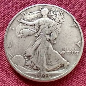 lot 43 image: 1944-D Walking Liberty Half Dollar