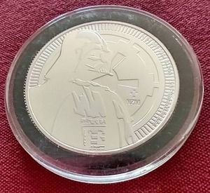 lot 46 image: 2017 Niue Darth Vader 1 oz Silver Coin