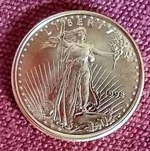lot 56 image: 1998 110th oz Gold Eagle