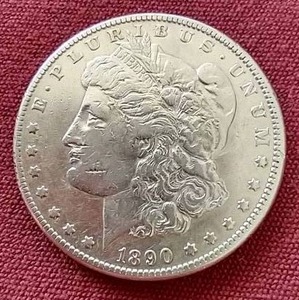 lot 77 image: 1890-CC Morgan Dollar