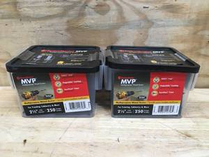 Lot of 2 - Fasten Master Multipurpose Wood Screw (Each container has 250 screws)