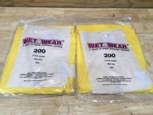 Lot of 2 - Wet Wear Protective Clothing Size Large
