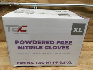 TAC Global Solutions Powdered Free Nitrile Gloves XL (Box of 1000)