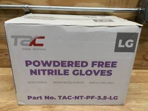 TAC Global Solutions Nitrile Powder-Free Gloves - Size Large