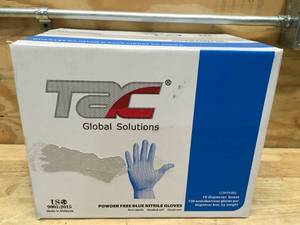 TAC Global Solutions Powder-Free Nitrile Gloves - Size L
