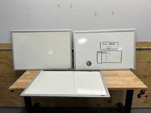 Lot of 3- White Boards