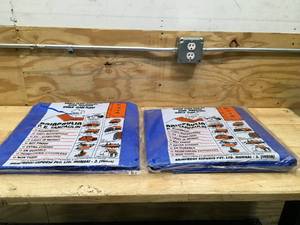 Lot of 2 - 9 x 9 Blue Tarps