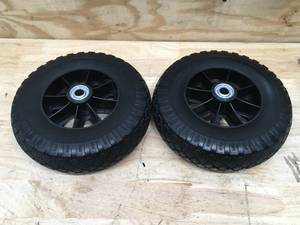 Lot of 2 - Flat Free 10 x 3.00-4 Tire