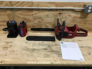 Toro 60V Cordless Chainsaw with 2.5 Ah Battery and Charger Model # 51850