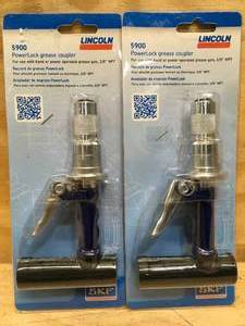 Lot of 2 - Lincoln PowerLock Grease Coupler