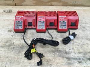 Lot of 3 - Milwaukee M12M18 Charger Model # 48-59-1812